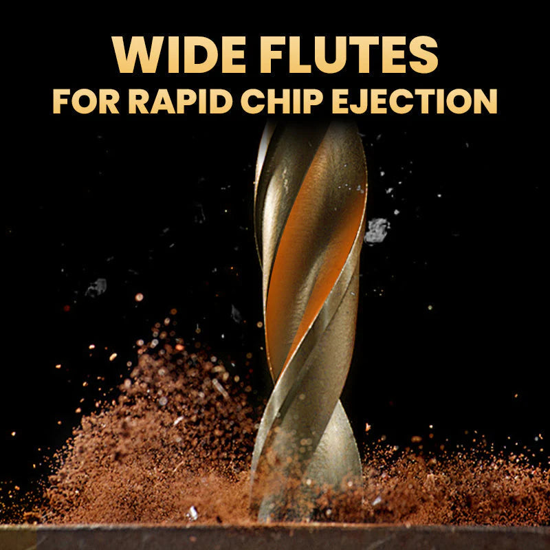 High-Strength 4-Flute Serrated Eccentric Drill Bit Kit
