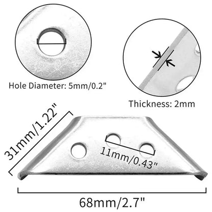 Stainless Steel Furniture Corner Connector