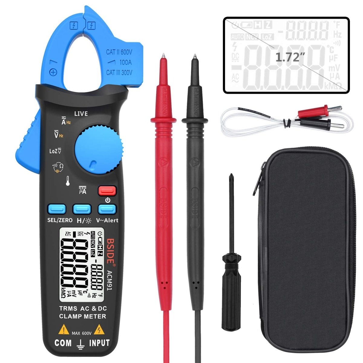 1mA AC/DC AMP Clamp Meter - Raydexlights