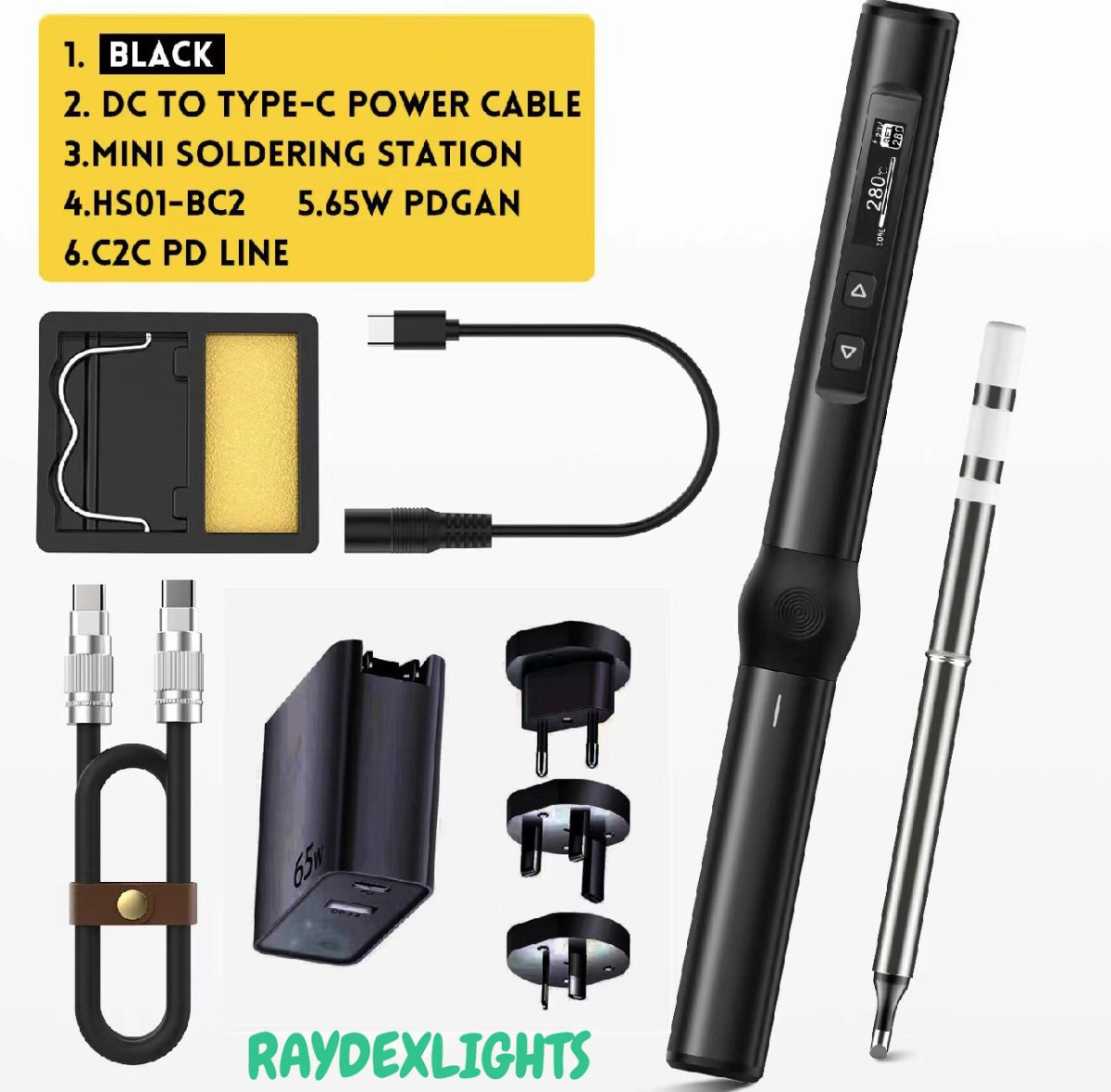 Mini Digital Soldering Iron Kit - Raydexlights